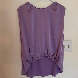 K Ltd hi lo Lavender Blouse